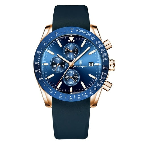 Poedagar Luxury Men Watch High Quality Fashion Chronograph Waterproof