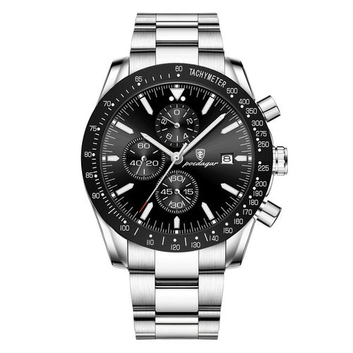 Poedagar Luxury Men Watch High Quality Fashion Chronograph Waterproof