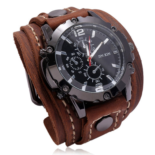 Mens Quartz Watches Jessingshow Luxury Wristwatch 2023 Cowhide