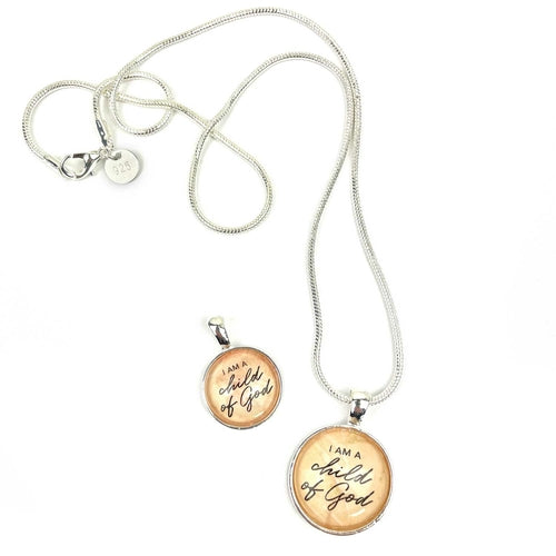 "I Am A Child of God" Christian Scripture Pendant Necklace –