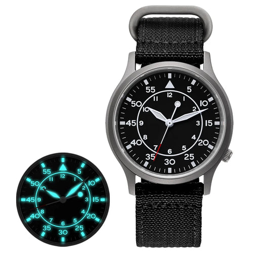 BERNY Titanium Watch for Men AR Coating Sapphire Fashion Wristwatch