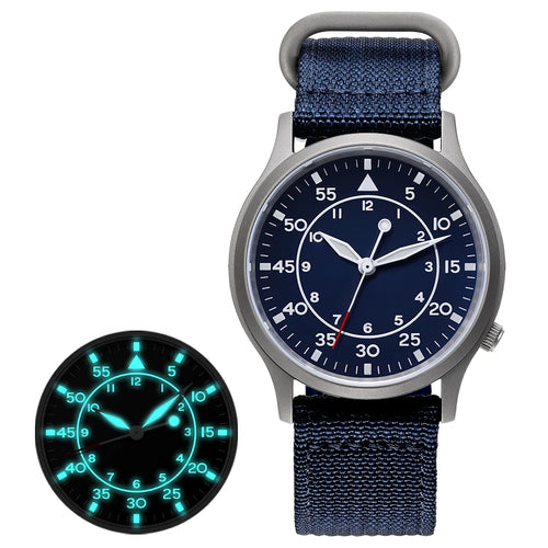 BERNY Titanium Watch for Men AR Coating Sapphire Fashion Wristwatch