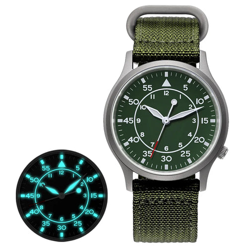 BERNY Titanium Watch for Men AR Coating Sapphire Fashion Wristwatch