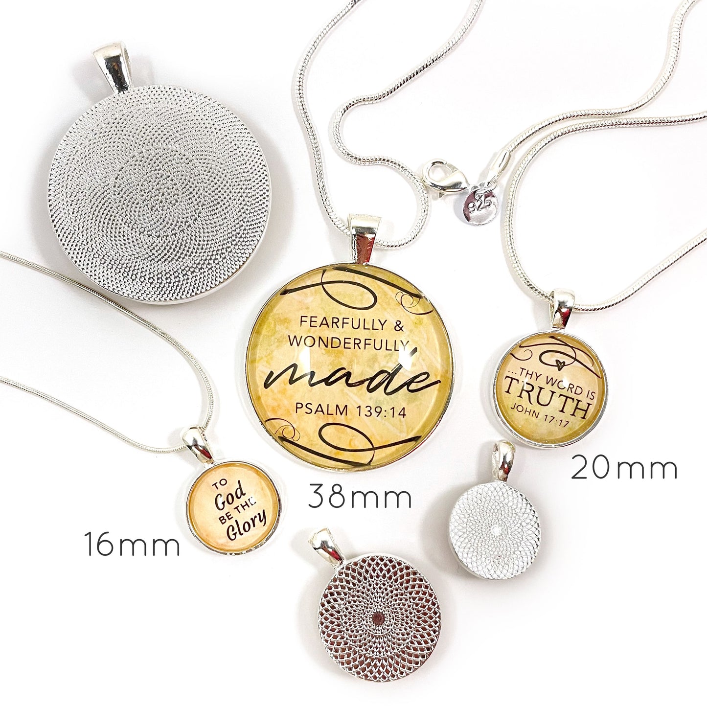 "I Am A Child of God" Christian Scripture Pendant Necklace –