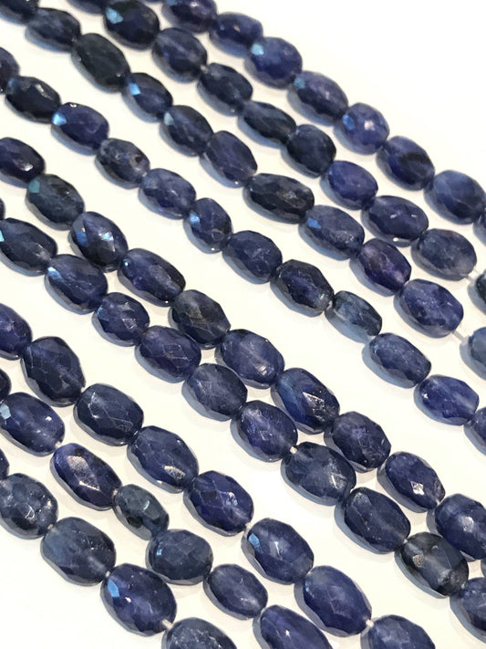 13" Blue Sapphire Beads, Natural Gemstone Beads, Jewelry Supplies for