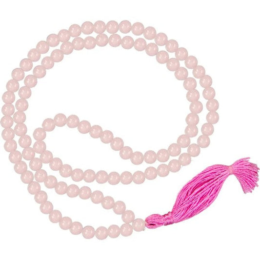 108 Japa Mala Prayer Beads Rose Quartz